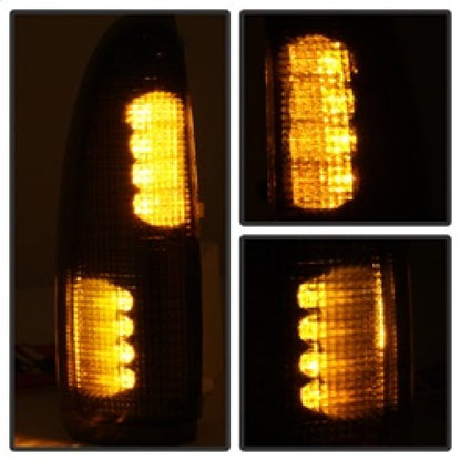 SPYDER xTune Ford Superduty F250-F650 03-07 Amber LED Mirror Signal Lens - Smoke ACC-LED-FDSD99-MR-SM 9924729