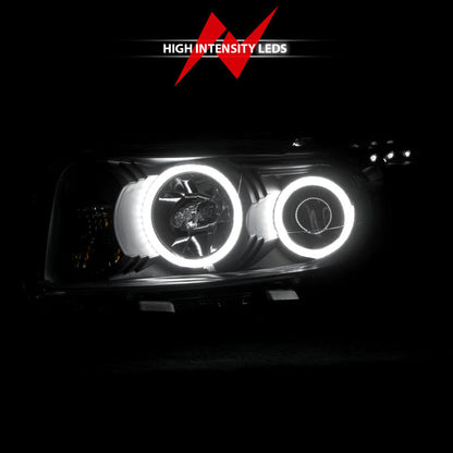 Anzo 2008-2010 Scion Xb Projector Headlights w/ Halo Black