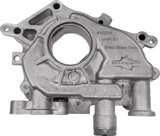 Boundary Nissan VQ 3.5L/3.7L VHR Oil Pump Assembly w/Billet Back Plate VQ-S1-VHR-BBP