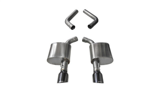 Corsa 15-19 Dodge Charger 6.4L/17-19 Dodge Charger 5.7L Black Sport AxleBack Exhaust w/4.5in Tips 21019BLK
