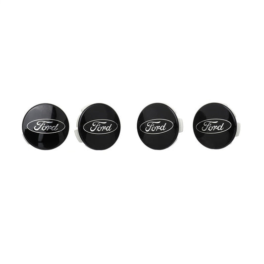 Ford Racing Car Black and Chrome Wheel Cap M-1096K-BCC