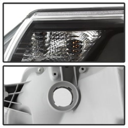 SPYDER xTune Toyota Tacoma 12-15 Headlights - Light Bar DRL - Black PRO-JH-TTA12-LBDRL-BK 9037542