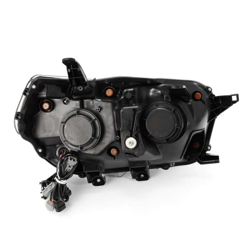 AlphaRex 10-13 Toyota 4Runner NOVA LED Projector Headlights Plank Style Black w/Seq