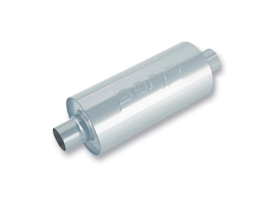 Borla 3.5in Tubing x 6.25in Diameter x 24in Length Multi-Core Center/Center Round Racing Muffler 400261