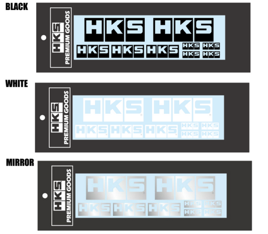 HKS LOGO Sticker a la carte WHITE 51003-AK147