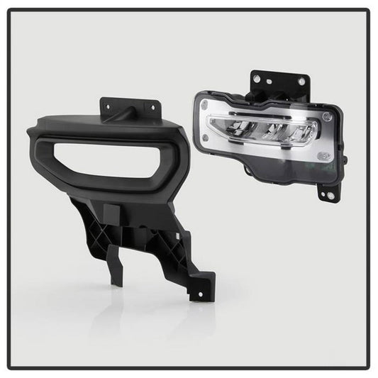 Spyder 16-18 GMC Sierra 1500 OEM Style Full LED Fog Light w/Switch - Clear (FL-GS2016-LED-C) 9043222