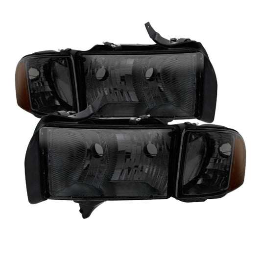 SPYDER Xtune Dodge Ram Sport Model Only 1999-2002 OEM Headlights Smoked HD-JH-DR99-SP-SM 9032172