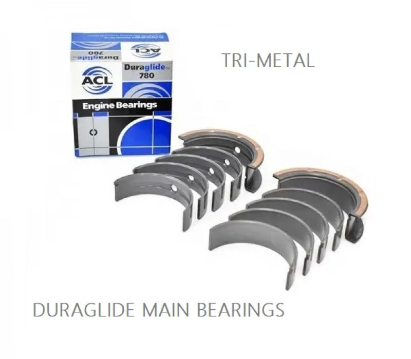 ACL 1955-1967 Chevy V8 265/283/302/327 .10mm Oversized Main Bearing Set 5M429P-10
