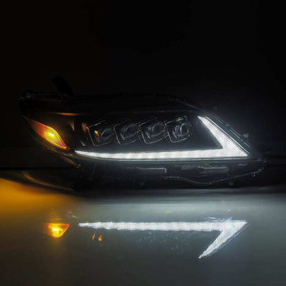AlphaRex 2011+ Toyota Sienna NOVA LED Proj Headlights Plank Style Black w/Activ Light/Seq