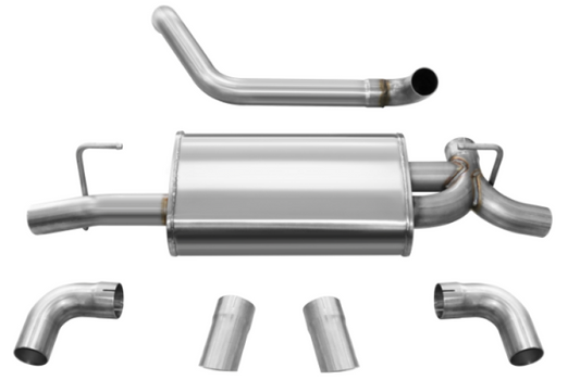Corsa Performance Corsa 18+ Jeep Wrangler JL 2.5in Dual Rear Turn Down Exit Sport Axle-B