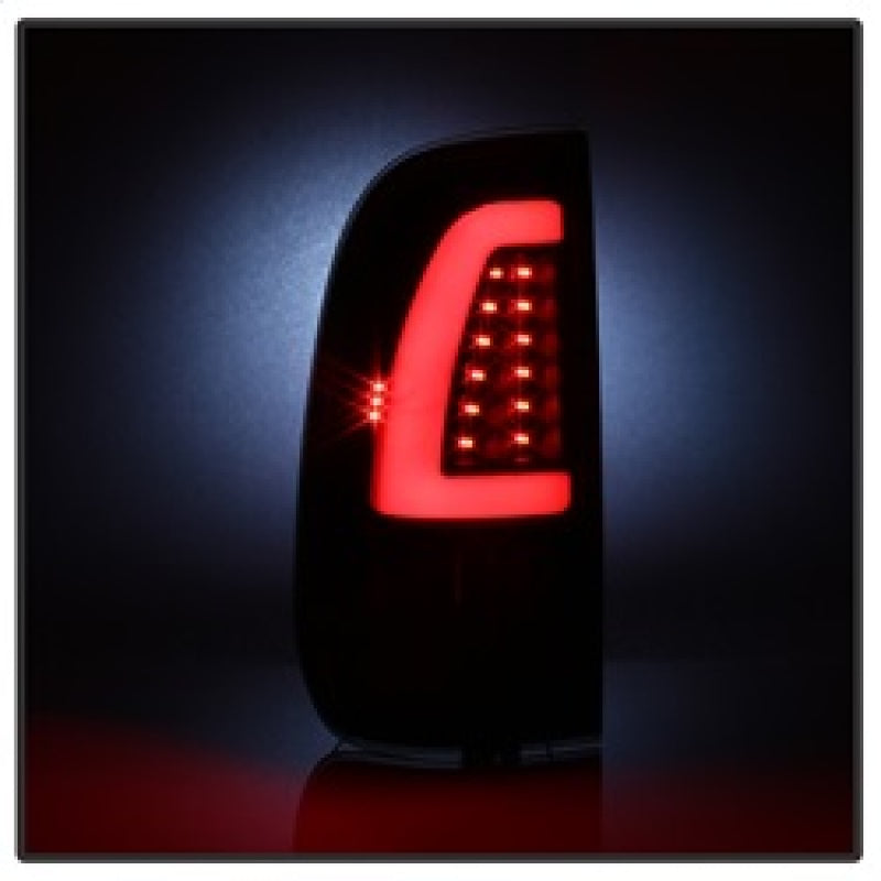 Spyder xTune 97-03 Ford F-150 Light Bar LED Tail Lights - Black Smoke
