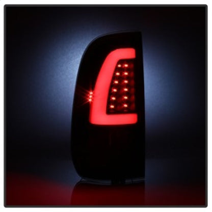 Spyder xTune 97-03 Ford F-150 Light Bar LED Tail Lights - Black Smoke