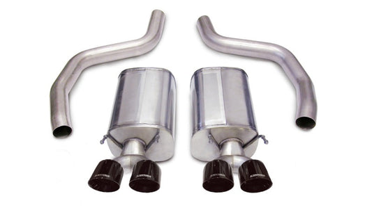 Corsa Performance 06-13 Chevrolet Corvette C6 Z06 7.0L V8 Black Sport Axle-Back Exhaust
