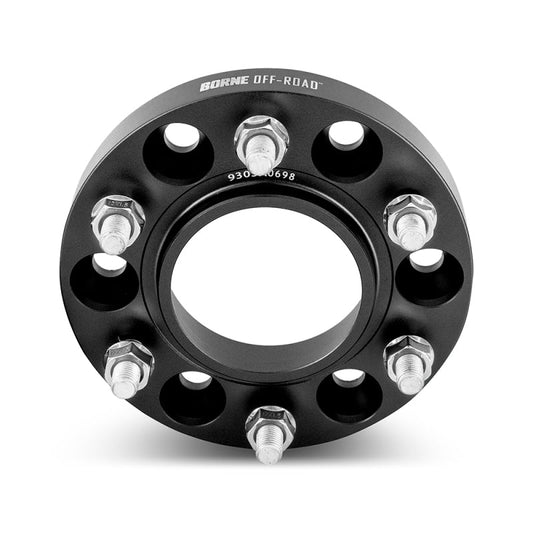 Borne Off-Road Wheel Spacers - 6x139.7 - 93.1 - 25mm - M12 - Black BNWS-001-250BK