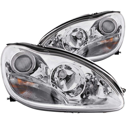 Anzo 2000-2005 Mercedes Benz S Class W220 Projector Headlights Chrome