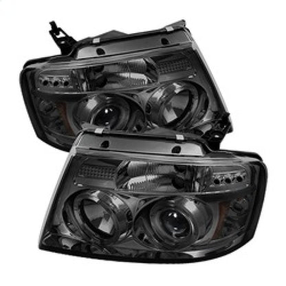 Spyder Ford F150 04-08 Projector Headlights Version 2 LED Halo LED Smke PRO-YD-FF15004-HL-G2-SM 5010223
