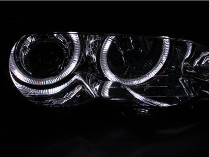 Anzo 2000-2003 BMW 3 Series E46 Projector Headlights w/ Halo Chrome