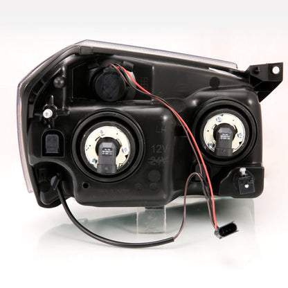ANZO 2005-2007 Dodge Magnum Crystal Headlight  Black Amber 111425