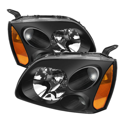 SPYDER Xtune Mitsubishi Galant 04-08 Amber Crystal Headlights Black HD-JH-MG04-AM-BK 5072900