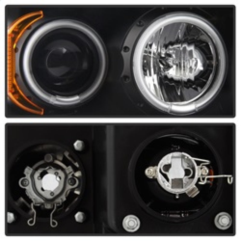 Spyder Dodge Ram 1500 02-05/Ram 2500 03-05 Projector Headlights LED Halo LED Blk
