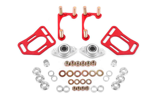 BMR Suspension BMR 90-93 Fox Mustang Caster Camber Plates - Red WAK731R
