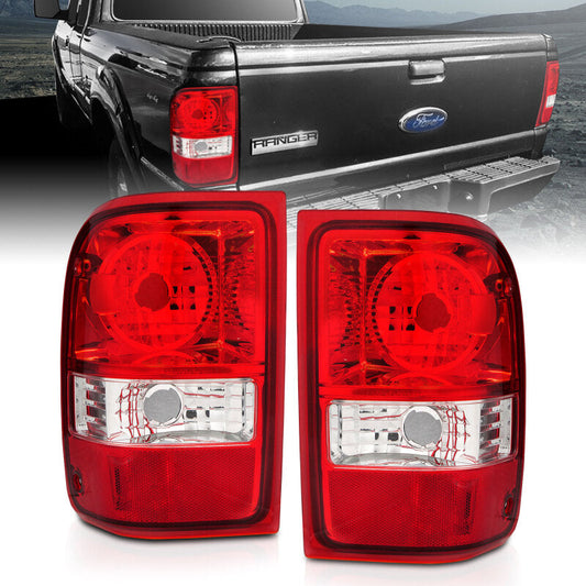 ANZO 2001-2011 Ford Ranger Taillights w/ Red/Clear Lens (OE Replacement) Pair 211182