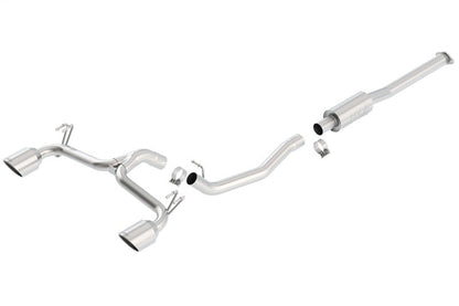 Borla 09-15 Mitsubishi Lancer Ralliart 2.0L 4cyl MT 6spd AWD Catback Exhaust 140334