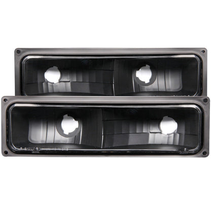 Anzo 1988-1998 Chevrolet C1500 Euro Parking Lights Black — 14J1Z
