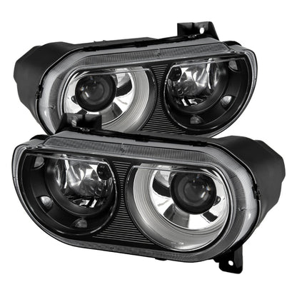 SPYDER Xtune Dodge Challenger 08-14 Xenon Hid Model Only Projector Headlamps Black HD-JH-DCHAL08-HID-BK 9027277