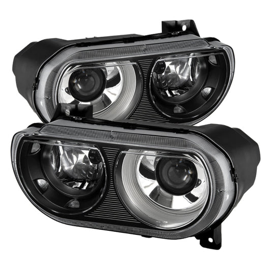 SPYDER Xtune Dodge Challenger 08-14 Xenon Hid Model Only Projector Headlamps Black HD-JH-DCHAL08-HID-BK 9027277