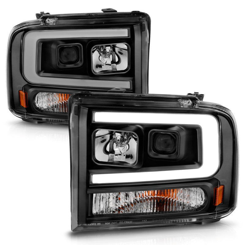 ANZO 99-04 Ford F250/F350/F450/Excursion (excl 99) Projector Headlights — 8M6SN