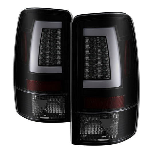 Spyder 00-06 GMC Yukon/Yukon XL V2 Light Bar LED Tail Lights - Blk Smoke (ALT-YD-CD00V2-LBLED-BSM) 5084156