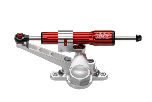 Bitubo Suspension Bitubo KITC Steering Damper Kit Under Instruments Mounting With Red Shock Absorber KIT178A1
