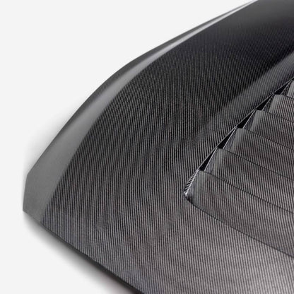 Anderson Composites 2024 Ford Mustang S650 Double-Sided Carbon Fiber Hood AC-HD24FDMU-GT5-DS