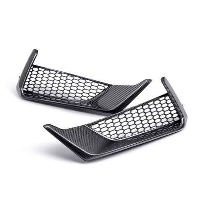 Anderson Composites 2024 Ford Mustang Dark Horse Carbon Fiber Front Bumper Inserts AC-FBI24FDMUDH