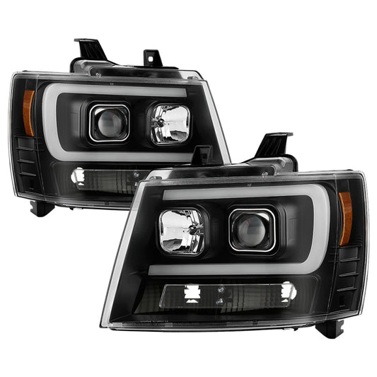 Spyder Chevy Suburban 1500/2500 07-14 Tahoe 07-14 LED Headlights Black PRO-YD-CSUB07V2PL-BK 5087515