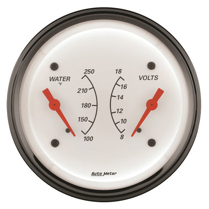 Autometer 3-3/8 A/W Water Temp/ Voltmeter Gauge ATM1330
