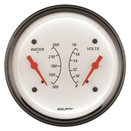 Autometer 3-3/8 A/W Water Temp/ Voltmeter Gauge ATM1330