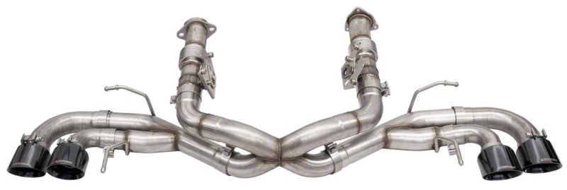 Corsa 2020 Corvette C8 3in Xtreme Cat-Back Exhaust 4.5in Blk Quad Tips