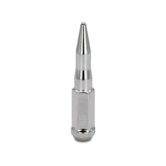 BLOX Racing Original Spike Forged Lug Nut 14x1.5mm - Chrome 20 Piece BXAC-00166-20