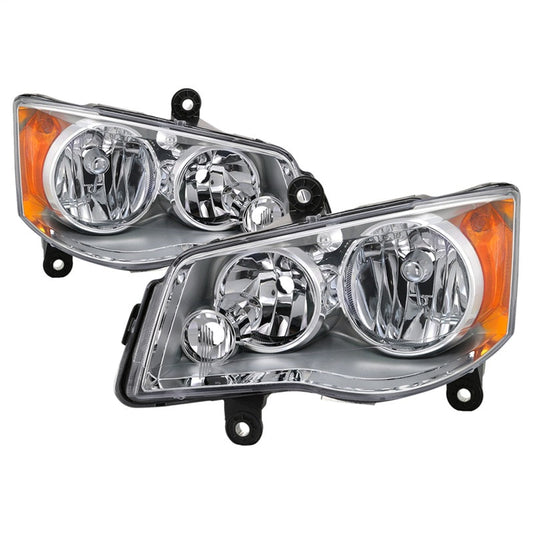 SPYDER xTune 11-17 Dodge Grand Caravan OEM Style Headlights - Chrome (HD-JH-CHRTC08-AM-C) 9042508
