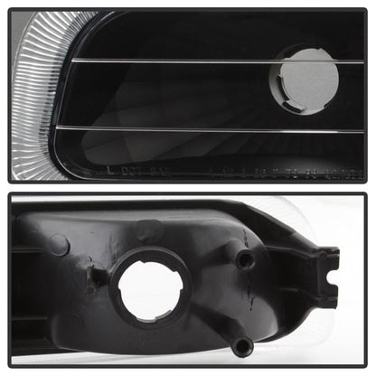 Spyder Xtune Chevy Silverado 99-02 Amber Reflector Bumper Lights Black Cbl-Jh-CS99-Am-Bk