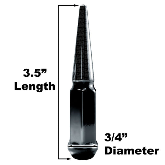 4pc 3.5in Spike Lug Nuts