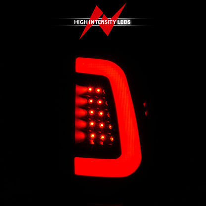 ANZO 2008-2016 Ford F-250 LED Tail w/ Lights Bar Black Housing Smoke Lens 311379