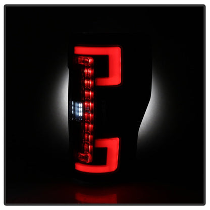 Spyder 17-18 Ford F-250 SD (w/Blind Spot Sensor) LED Tail Lights — 1T0ZR