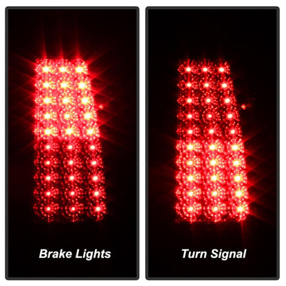 SPYDER Xtune Chevy Silverado 1500/2500/3500 99-02 LED Tail Lights Red Clear ALT-ON-CS99-LED-RC 5008831