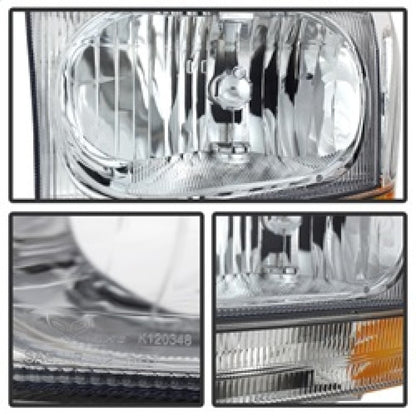 Spyder Xtune Ford F250/350/450 Superduty 99-04 Crystal Headlights w/ Bumper Lights