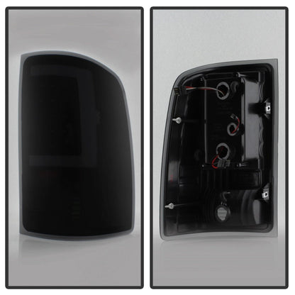 Spyder xTune 07-13 GMC Sierra 1500 LED Tail Lights - Black Smoke (Alt-On-GS07-G2-Led-Bsm)