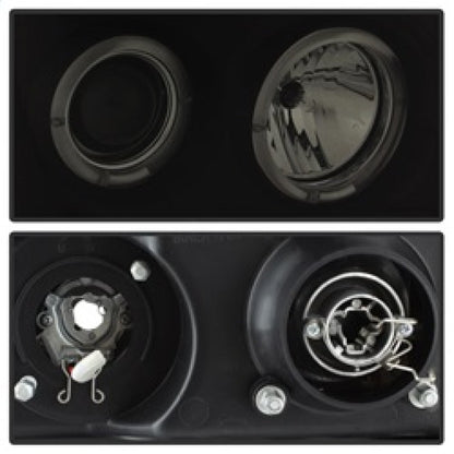 Spyder GMC Sierra 1500/2500 07-13 Projector Headlights LED Halo- LED Blk Smke PRO-YD-GS07-HL-BSM 5078506