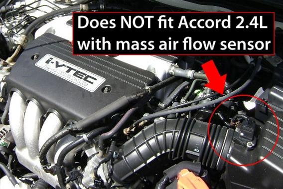 HPS Shortram Air Intake Kit 2003-2006 Honda Accord 2.4L without MAF Sensor — 215A4